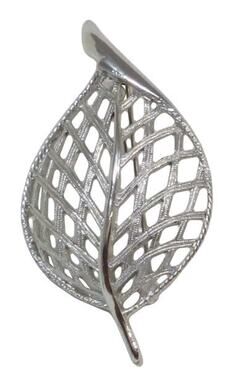 Vintage 70s Sarah Coventry Silver Leaf Brooch Pin